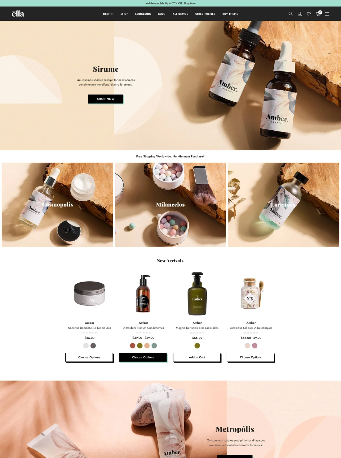 健康与美容主题